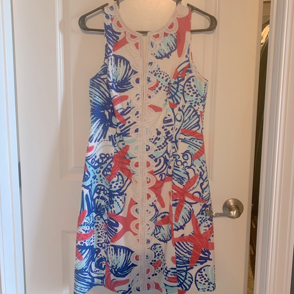 Lilly Pulitzer She Shells Shift Dress, size 4